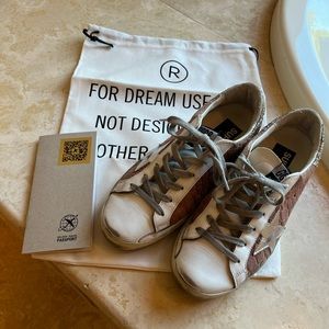 Golden goose 37 EUC silver glitter star 7